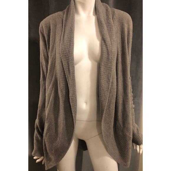 Barefoot Dreams Sweaters - Barefoot Dreams Gray Shawl Collar Cardigan